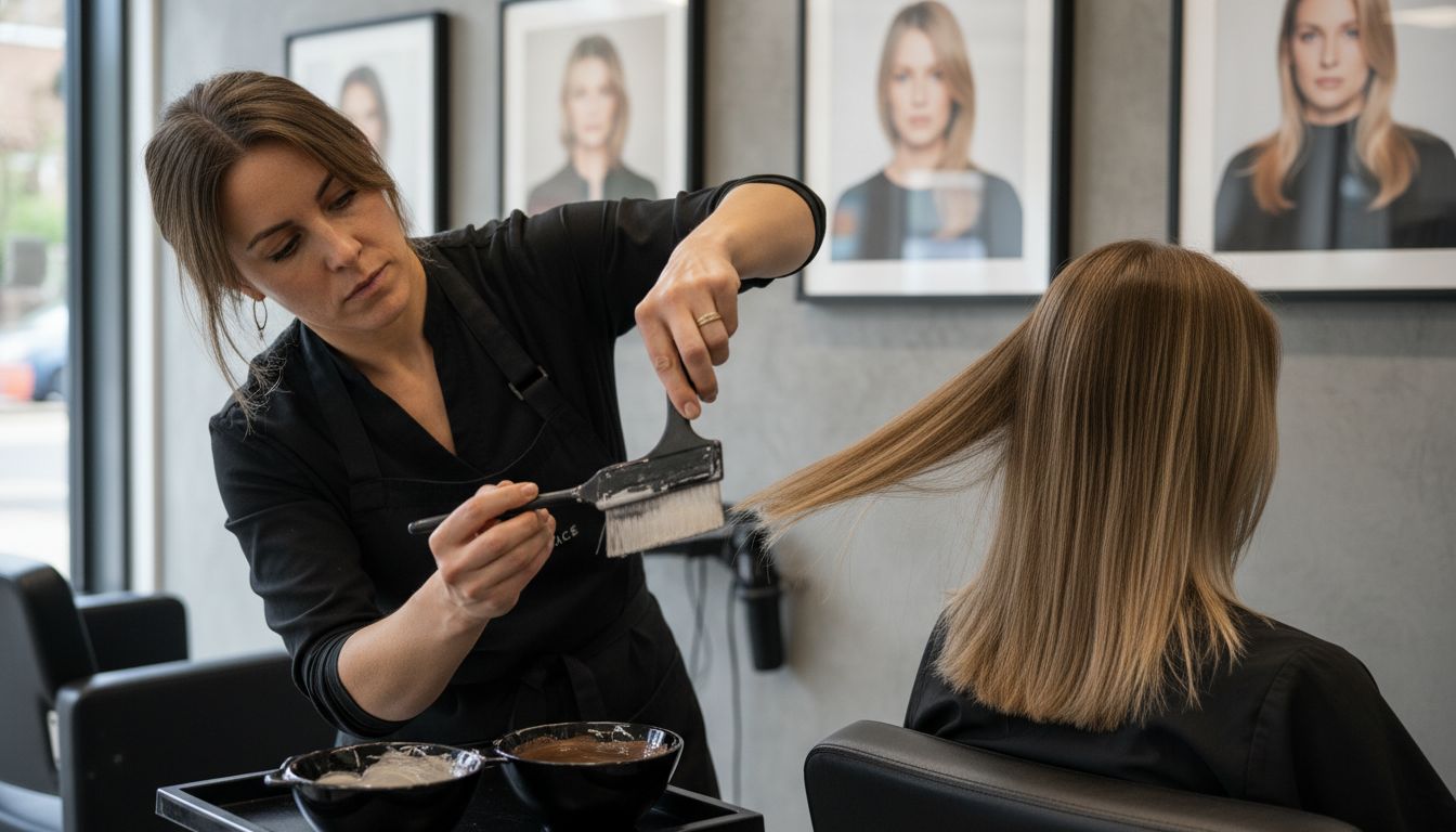 balayage application professional