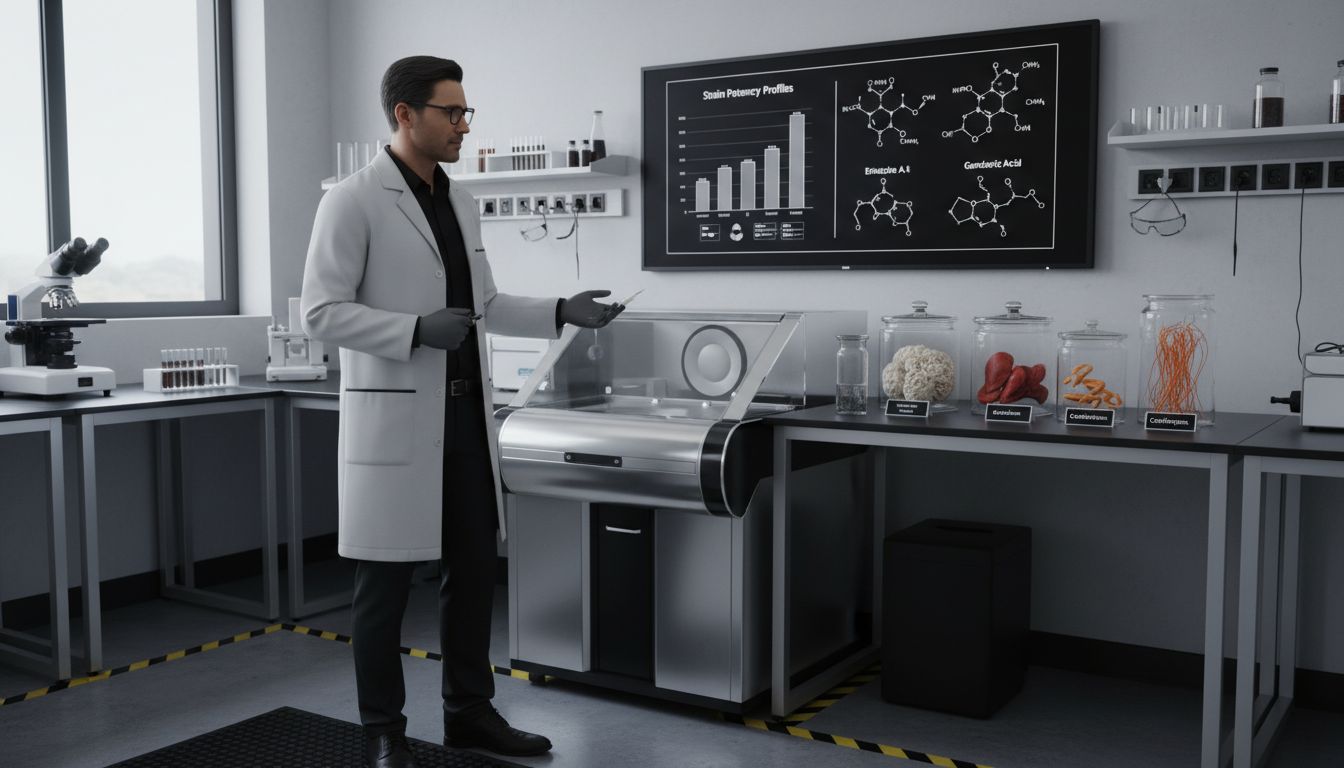 mushroom strain research lab