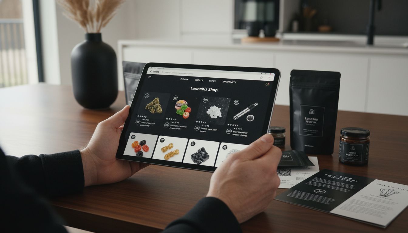 browsing cannabis products