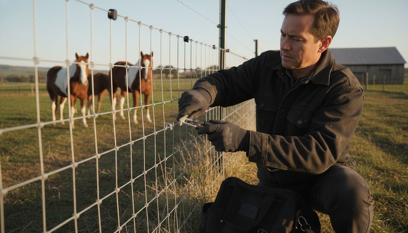 horse fence maintenance
