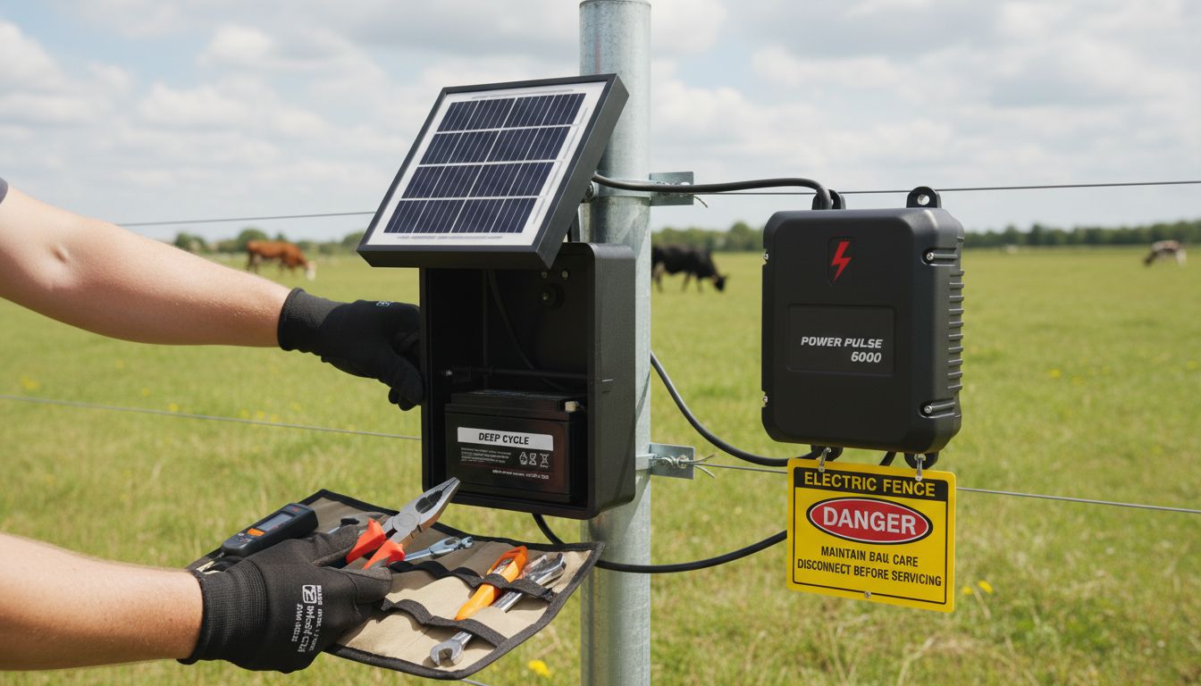 solar electric fence components