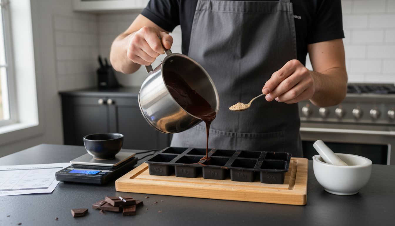 infusing mushroom chocolate