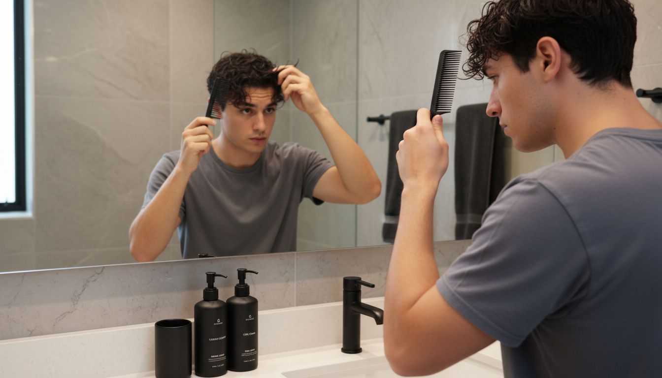 curly hair detangling routine