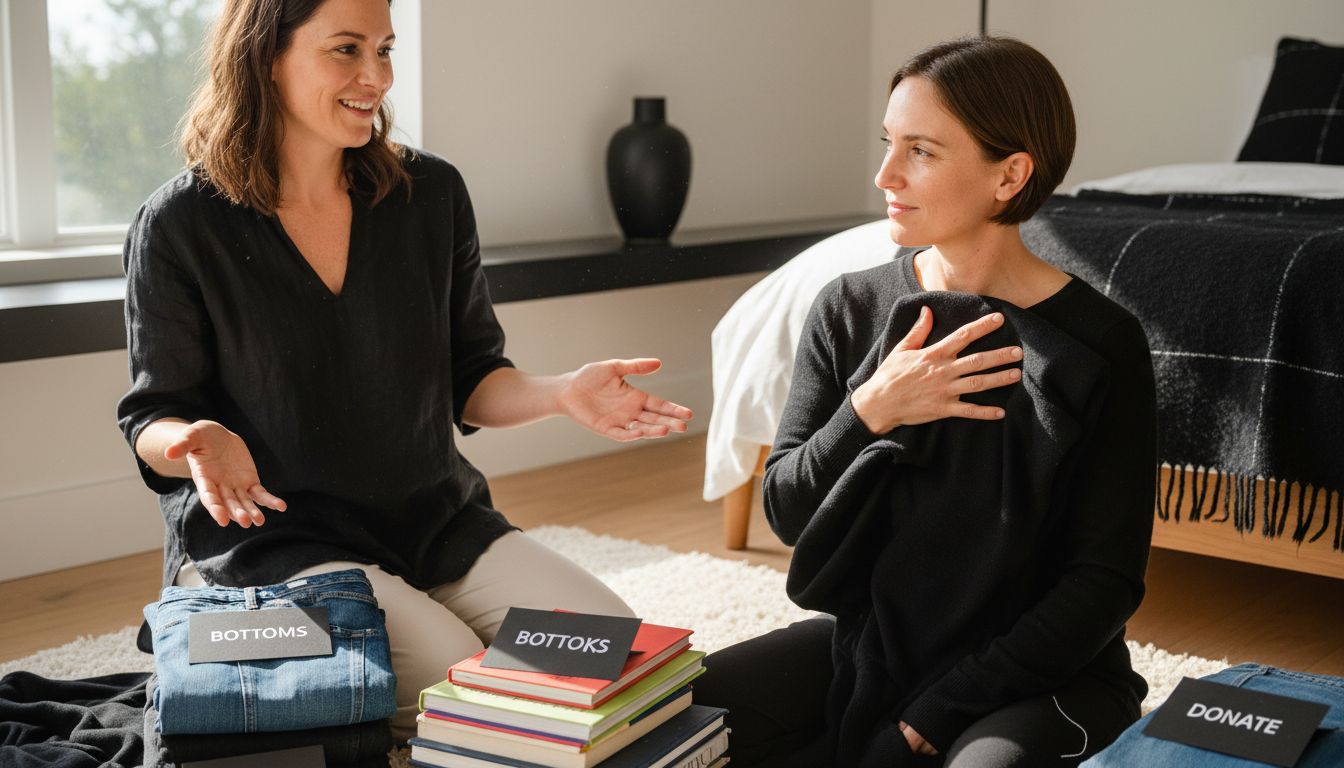 KonMari sorting session
