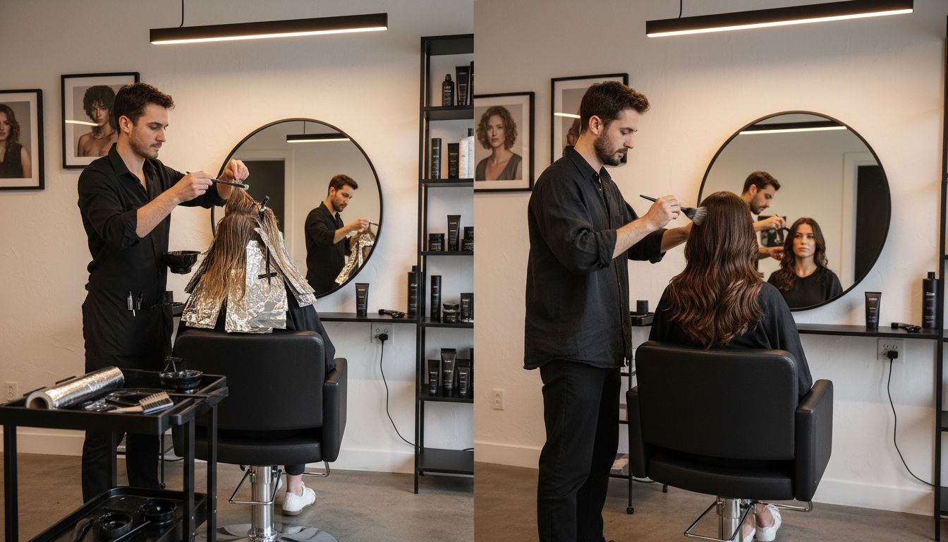 foil highlights vs balayage