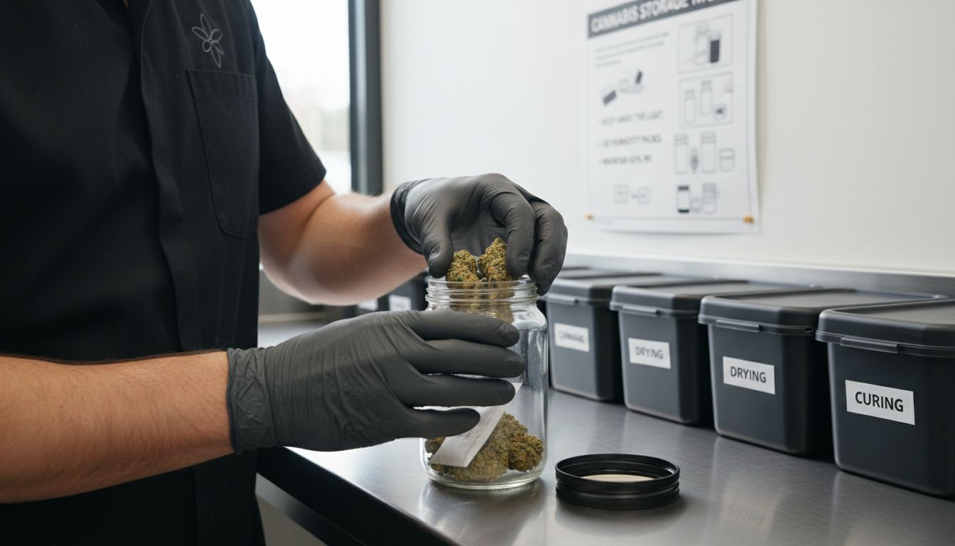 cannabis curing storage