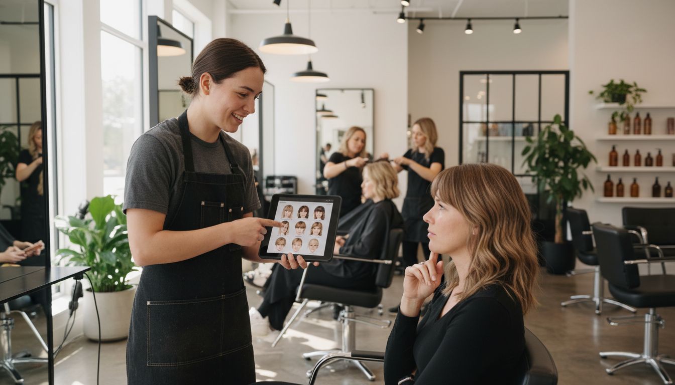 professional hair consultation salon