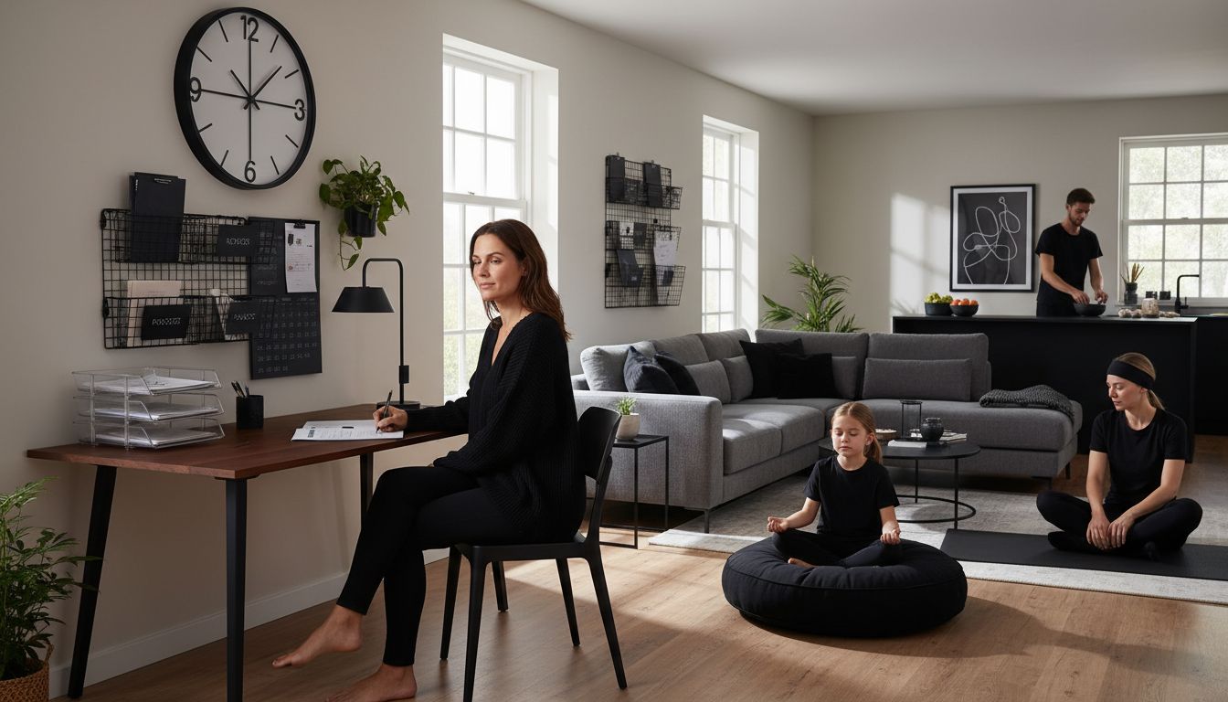 organized home workspace