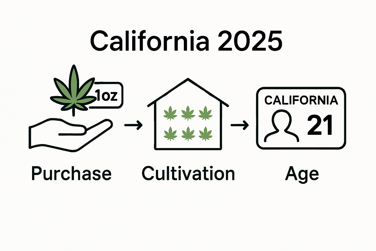 Infographic of cannabis legal possession limits rules