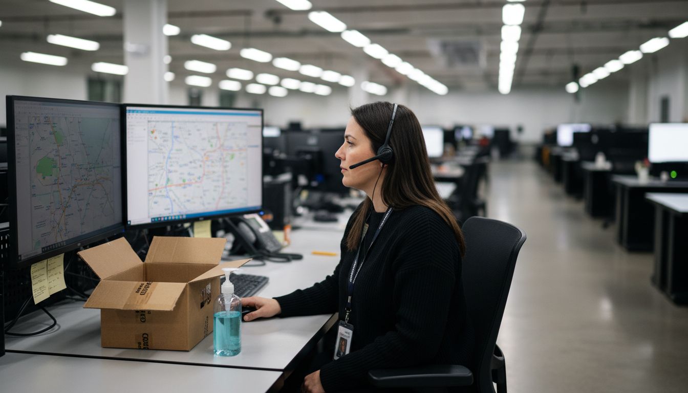 Logistics desk for safe cannabis deliveries