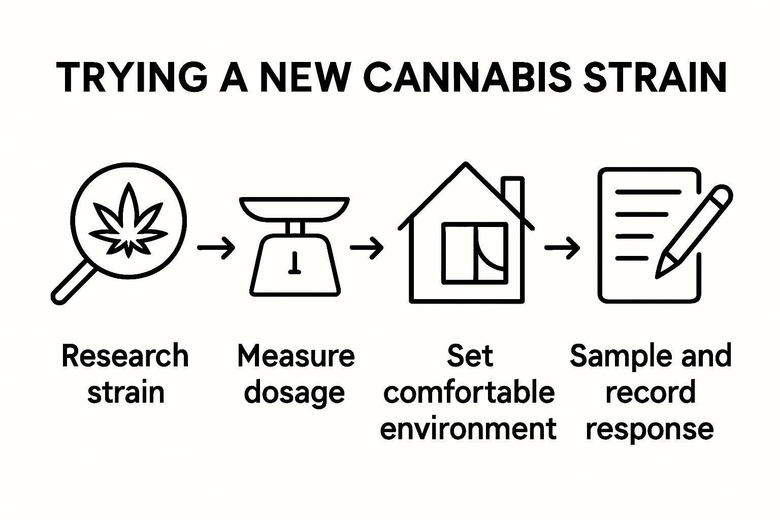 Infographic of cannabis trial and tracking steps