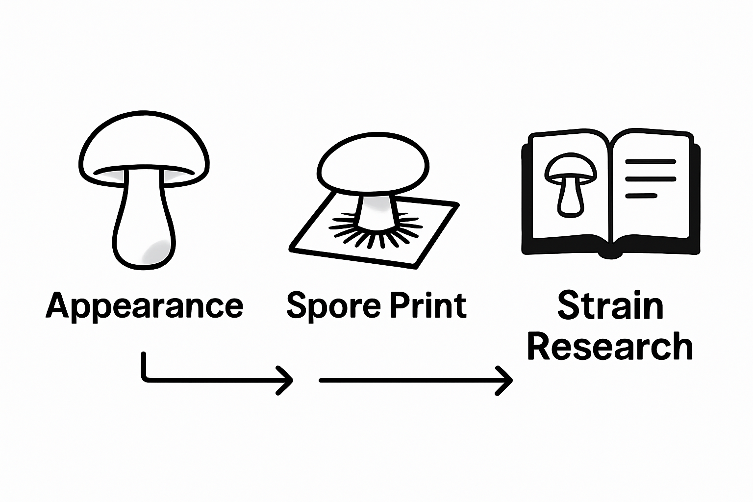Infographic steps for mushroom potency check