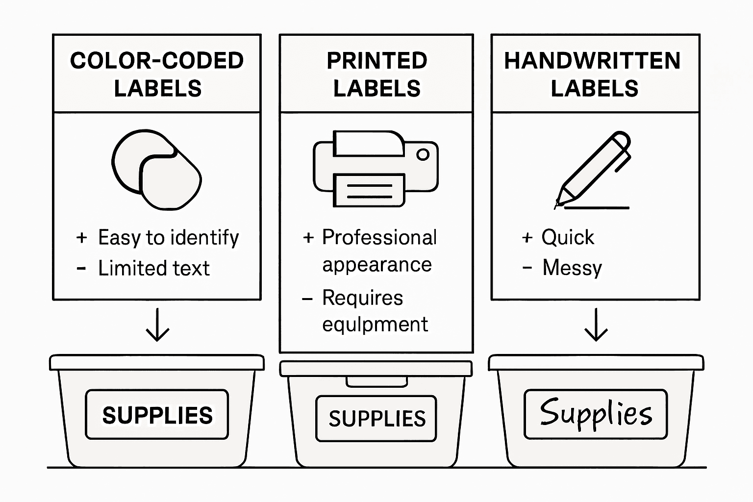 Infographic compares craft labeling techniques