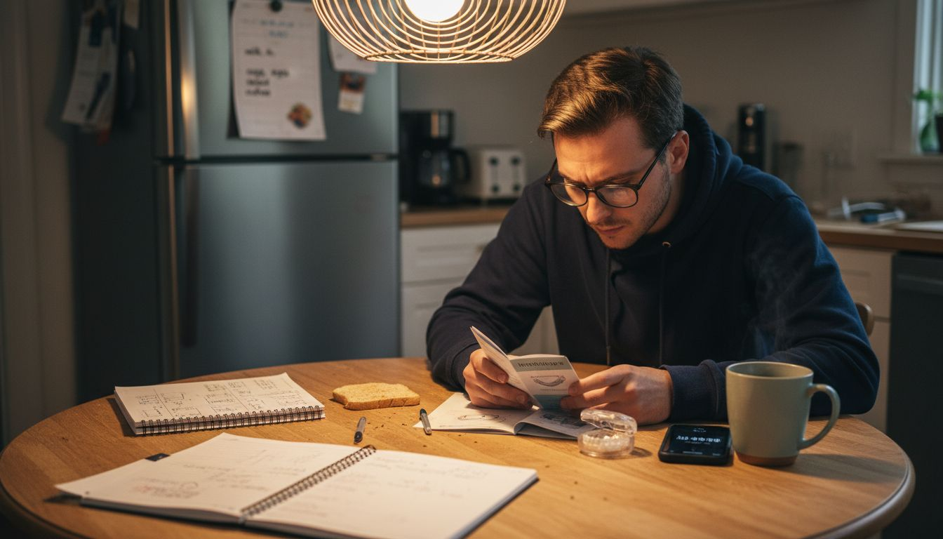 Individual managing Invisalign daily wear