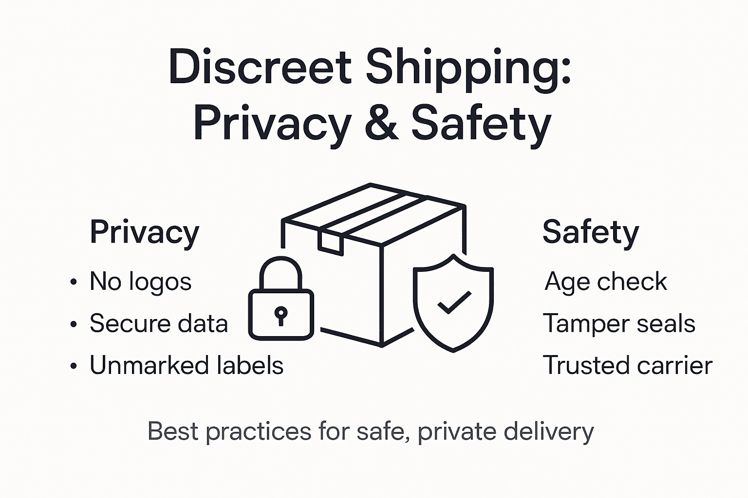 Infographic showing privacy and safety key points