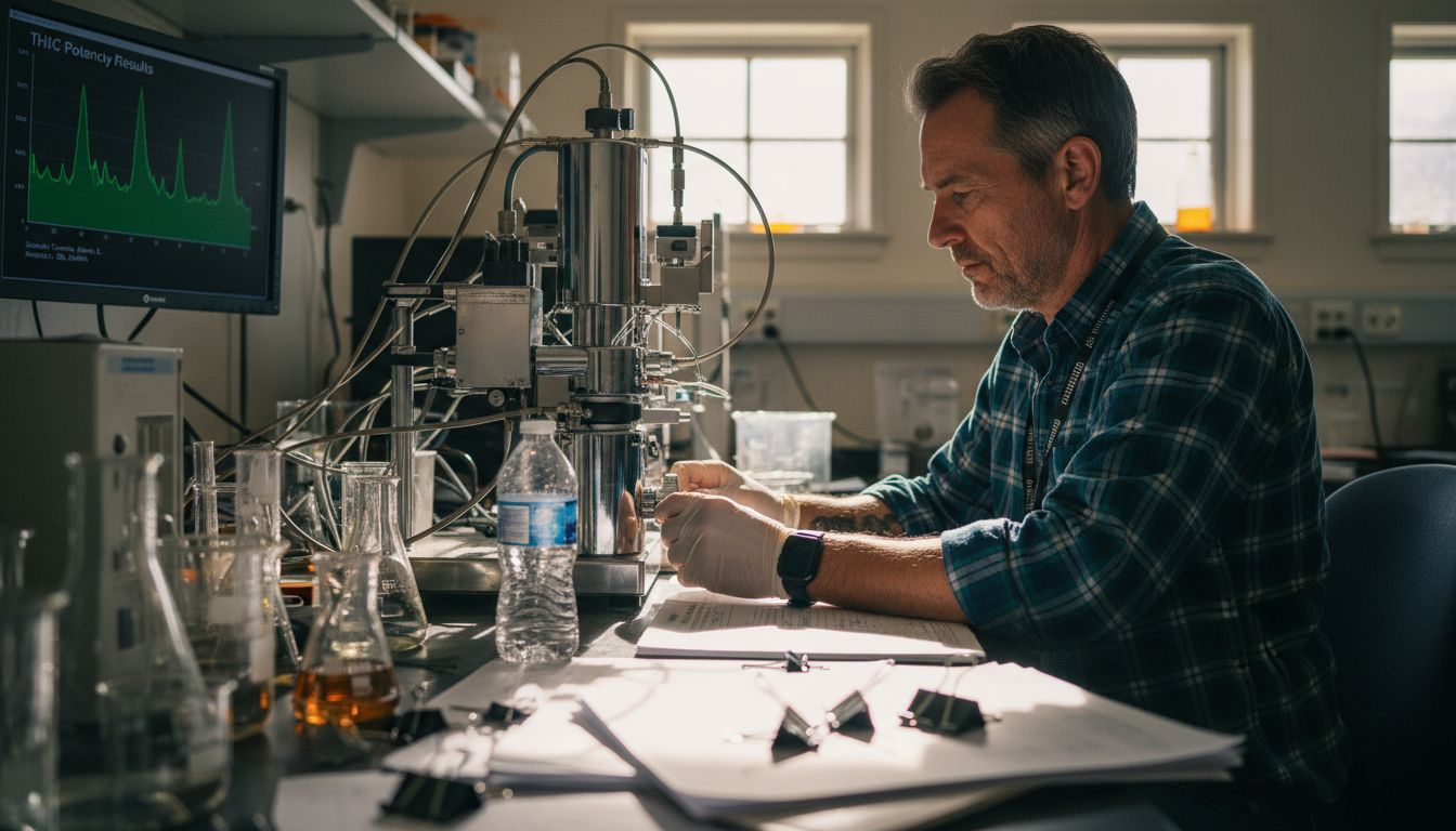 Chromatography equipment and lab chemist