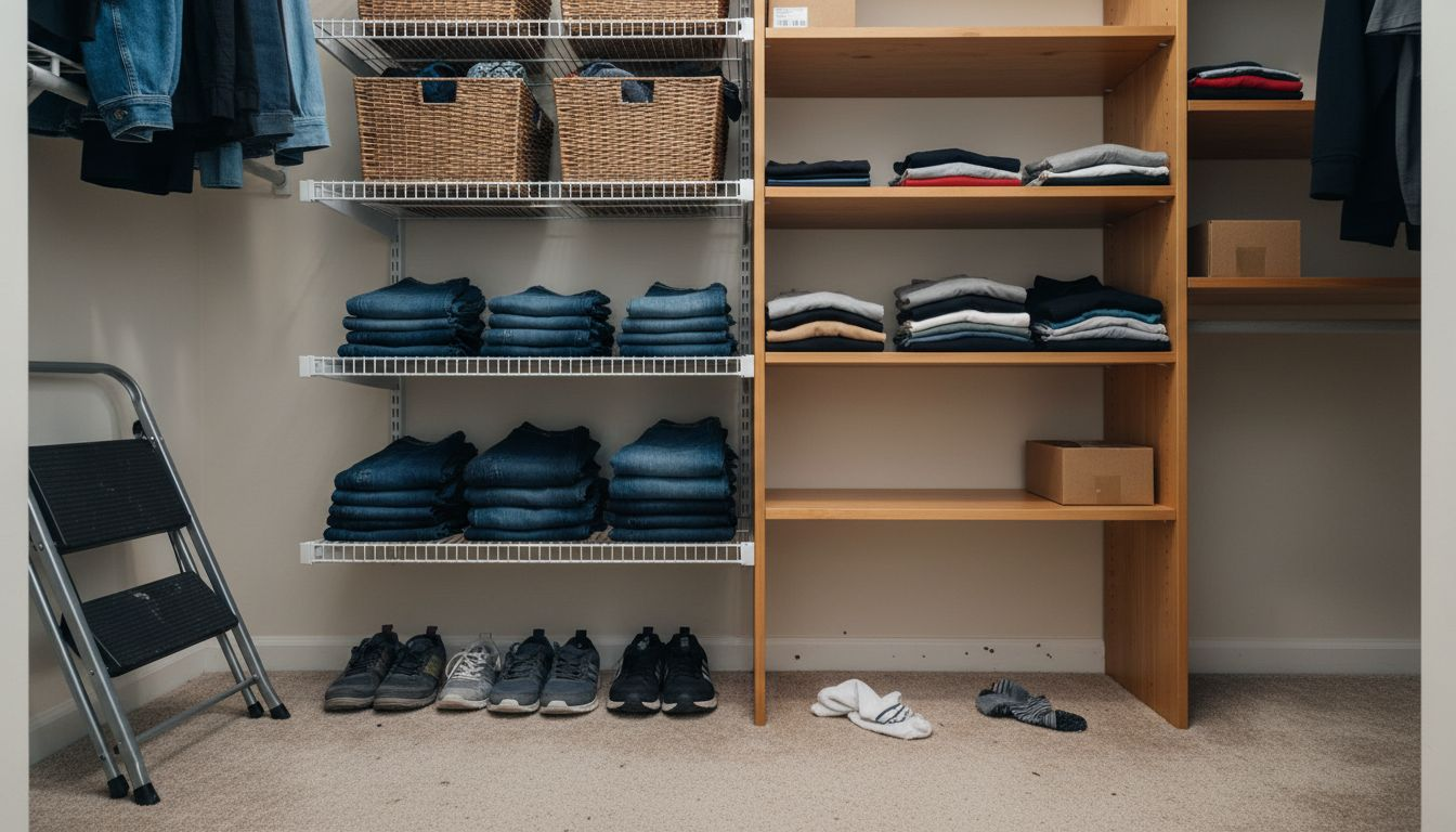 Closet wire shelf versus wooden shelf