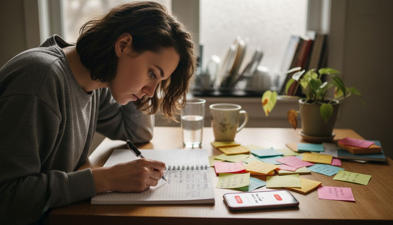 Patient recording cannabis dose in journal