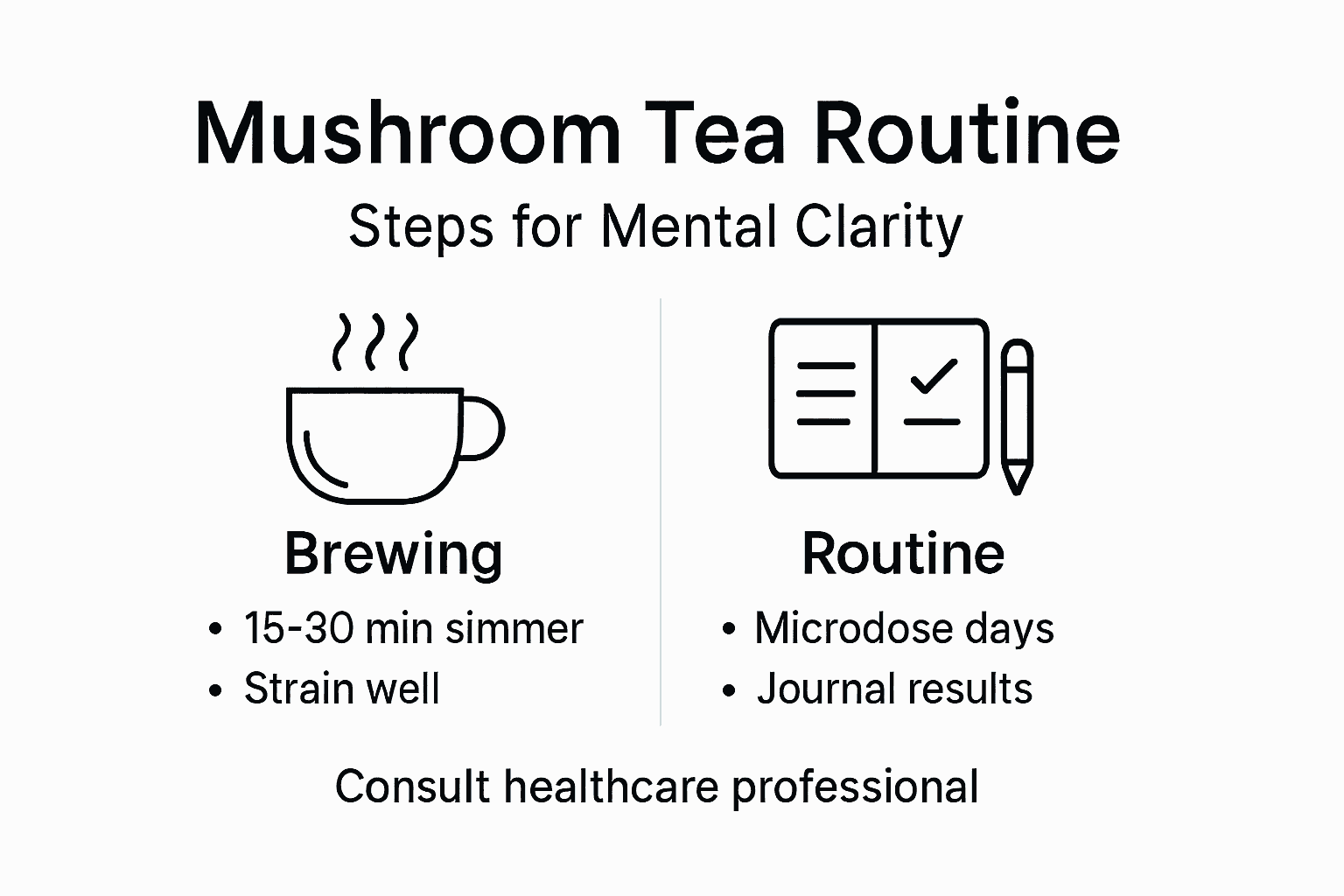 Infographic shows brewing and routine steps