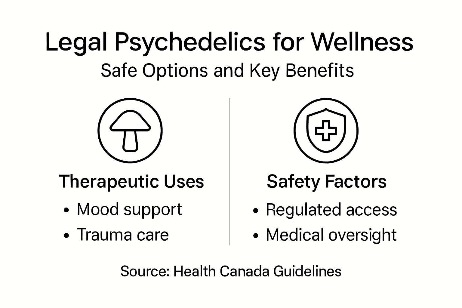 Infographic on legal psychedelics wellness benefits