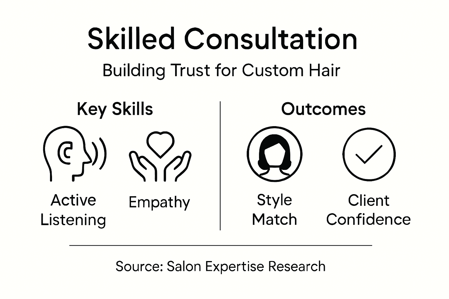 Infographic skilled stylist consultation personalization