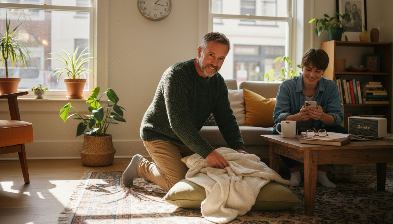 Preparing safe space for psilocybin session