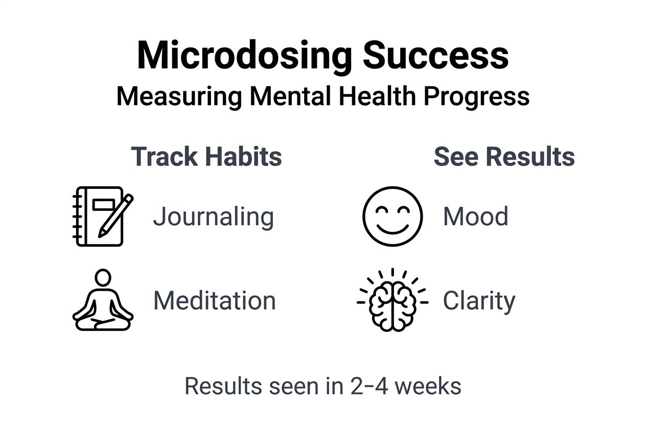 Infographic showing microdosing success metrics