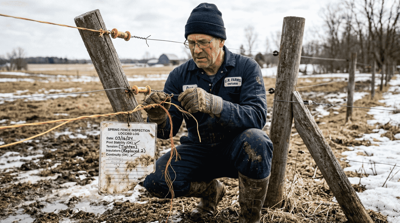 Inspecting UV-resistant portable fence materials
