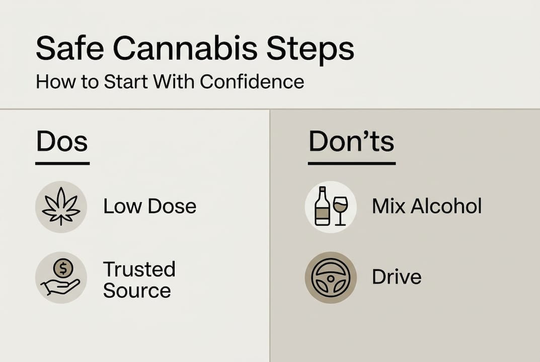 Infographic: safe cannabis tips dos and don'ts