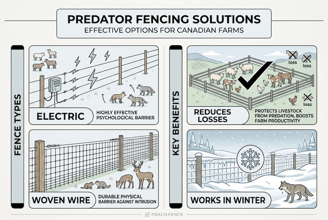 Infographic predator fencing types main benefits