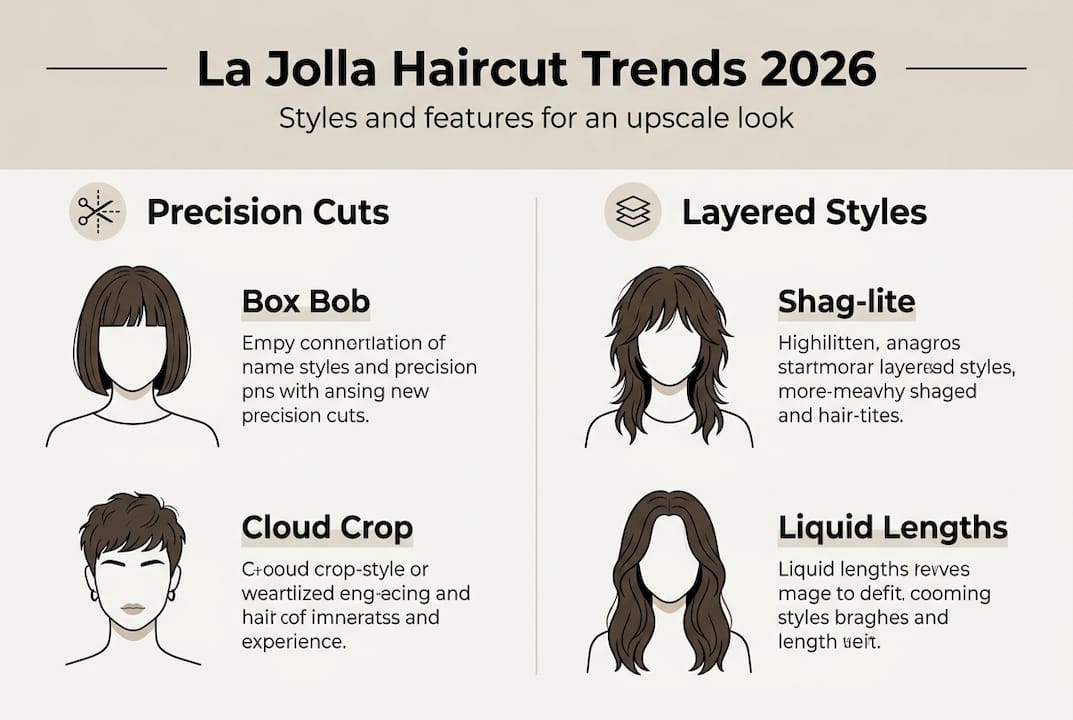Infographic shows La Jolla 2026 haircut trends