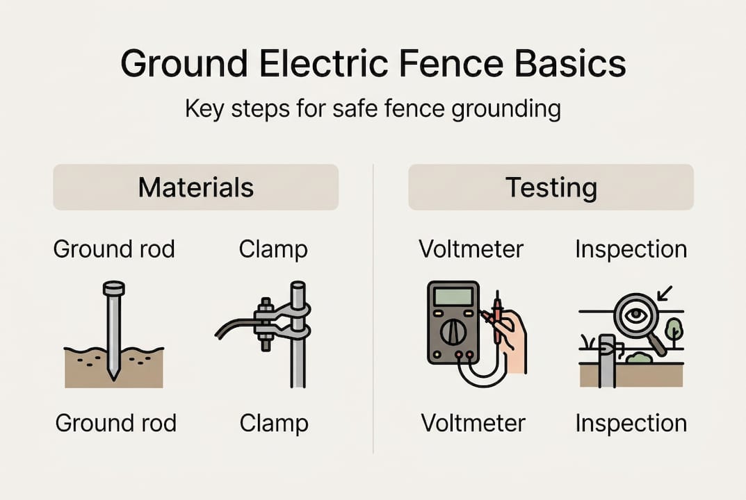 Infographic with grounding and testing basics