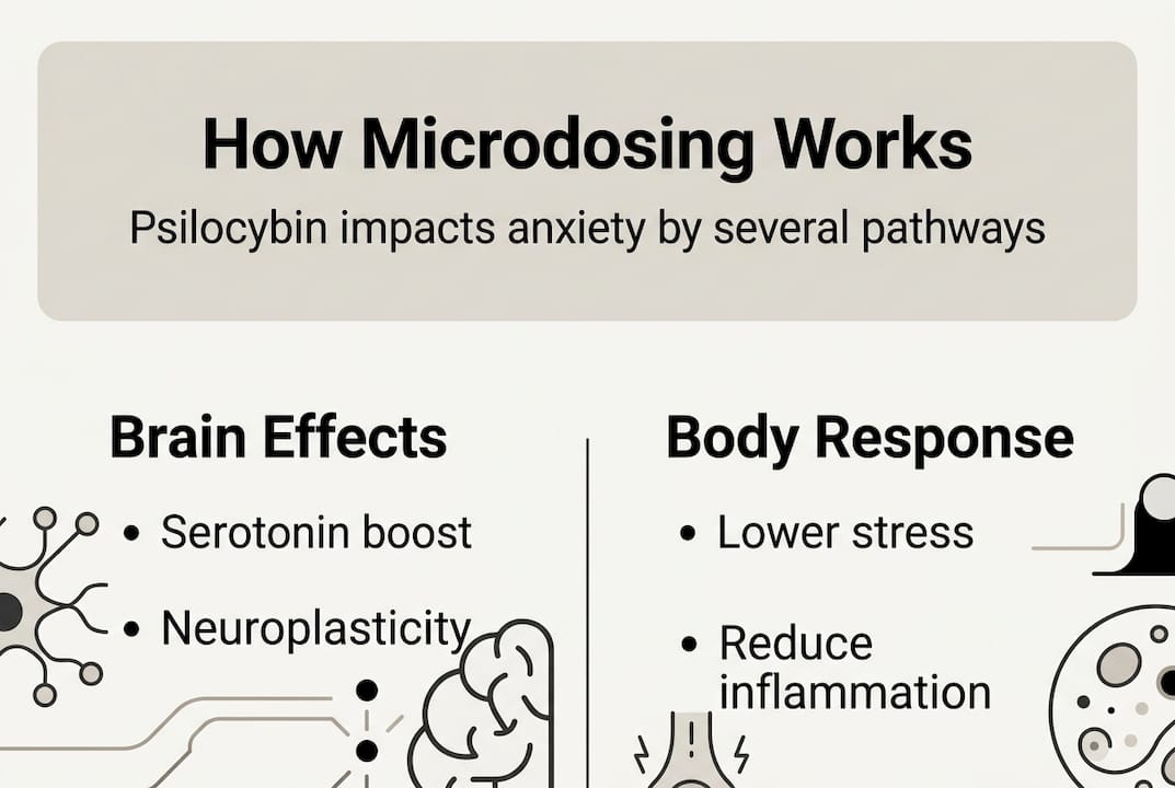 Infographic explaining microdosing mechanisms
