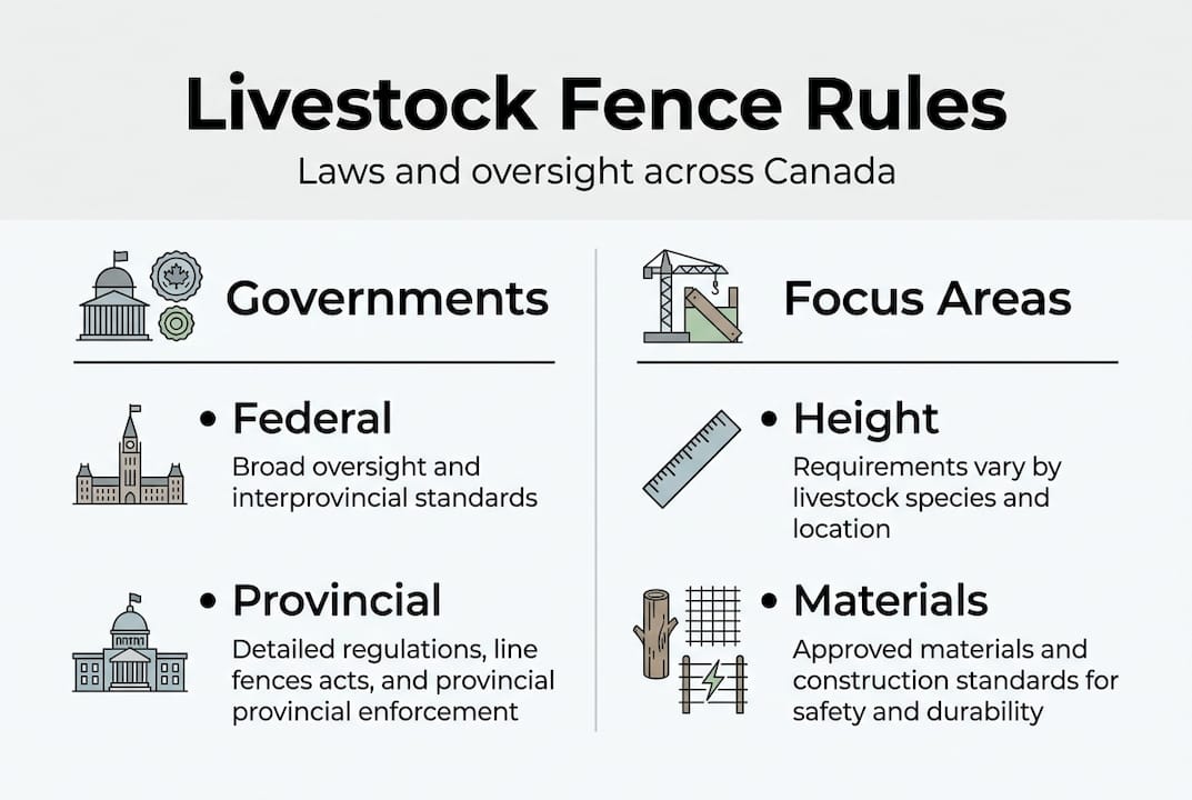 Infographic on Canadian livestock fencing levels