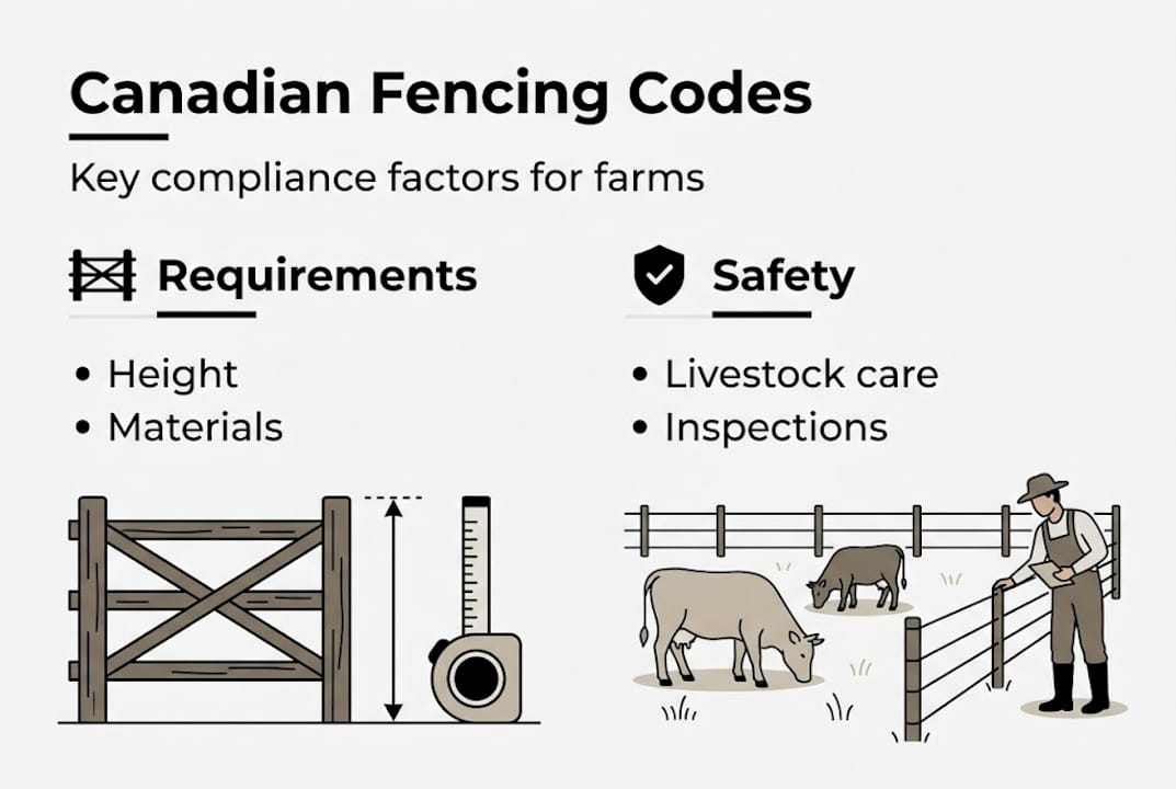 Infographic of fencing compliance and livestock safety