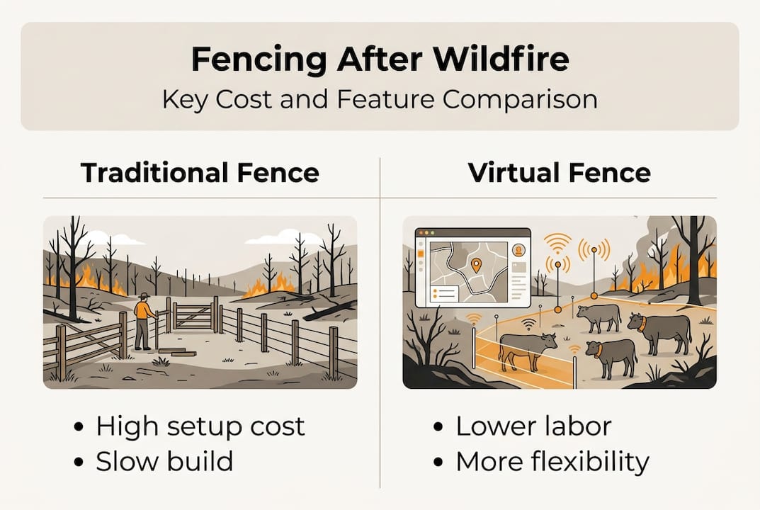 Infographic: virtual versus traditional fencing comparison