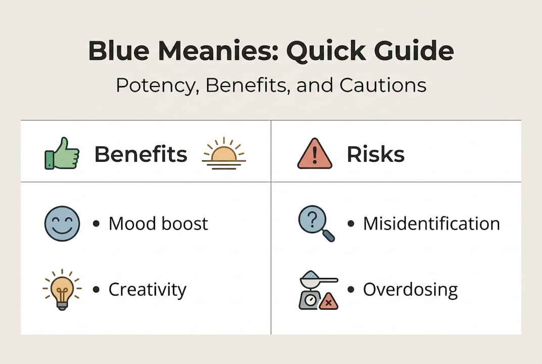 Infographic shows quick benefits and risks comparison