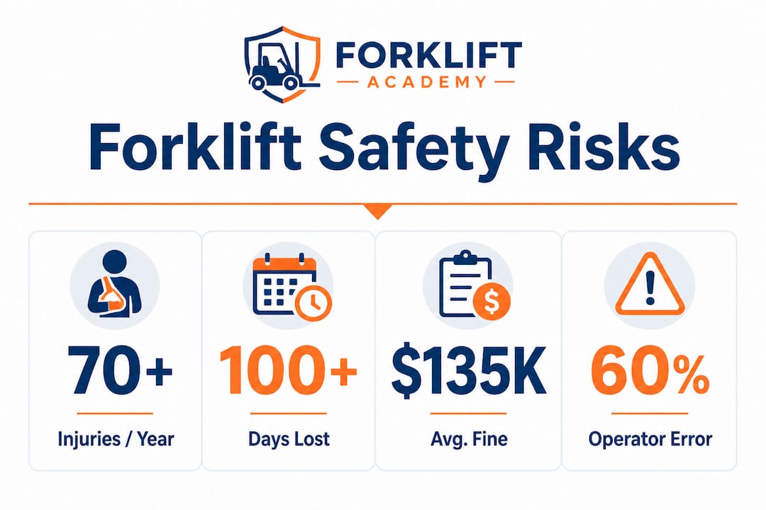 Infographic highlights forklift accident statistics and risks