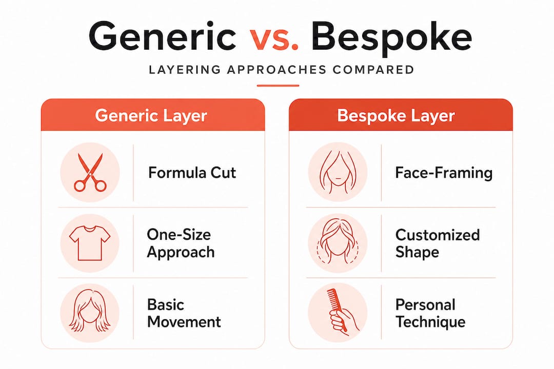 Infographic comparing generic and bespoke layering
