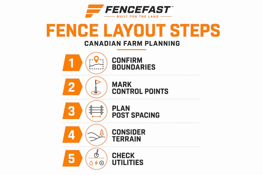 Infographic outlines fence planning steps