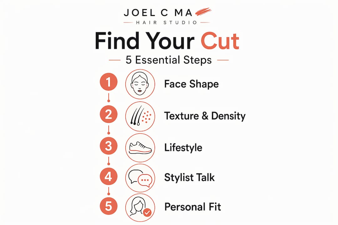 Infographic shows five haircut choice steps