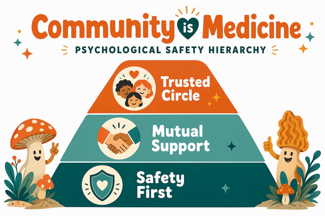 Psychological safety hierarchy in psychedelic groups