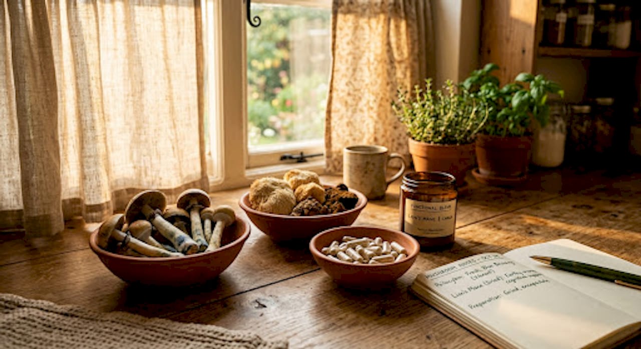 Varieties of mushrooms with notes on counter