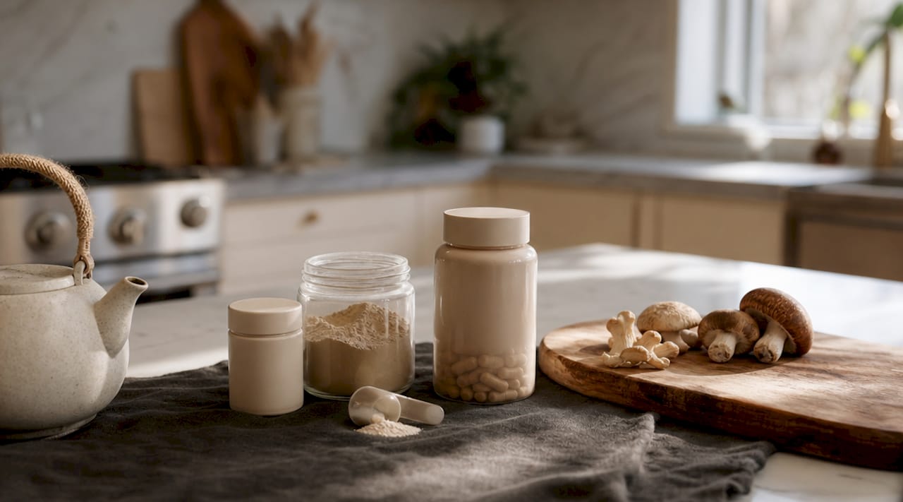 Supplements for Stamets Stack protocol close-up