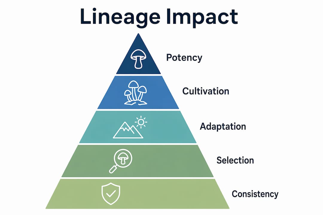Infographic illustrating lineage impact factors