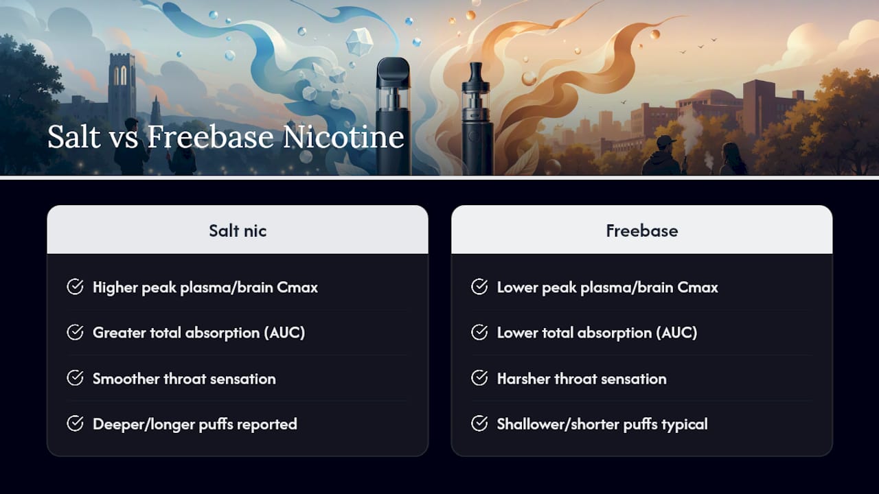 Does Salt Nic Actually Hit Harder? What the Research Shows — overview diagram