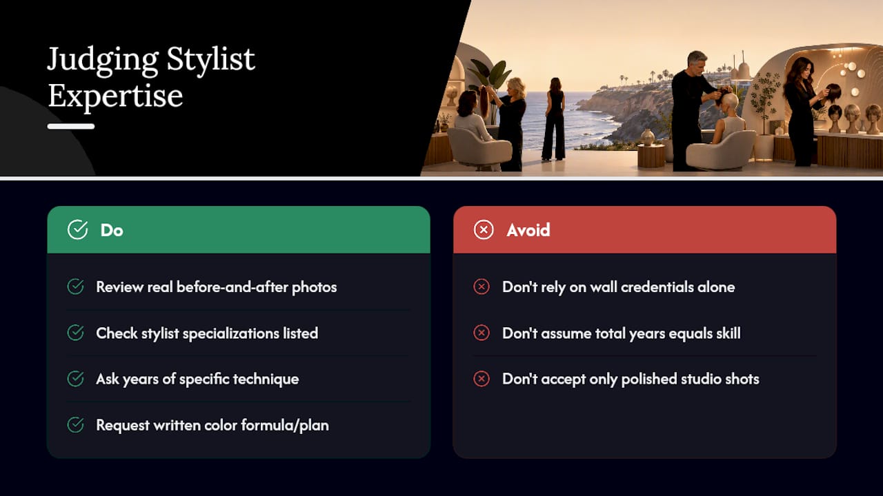 How do you judge a stylist's actual expertise? — overview diagram