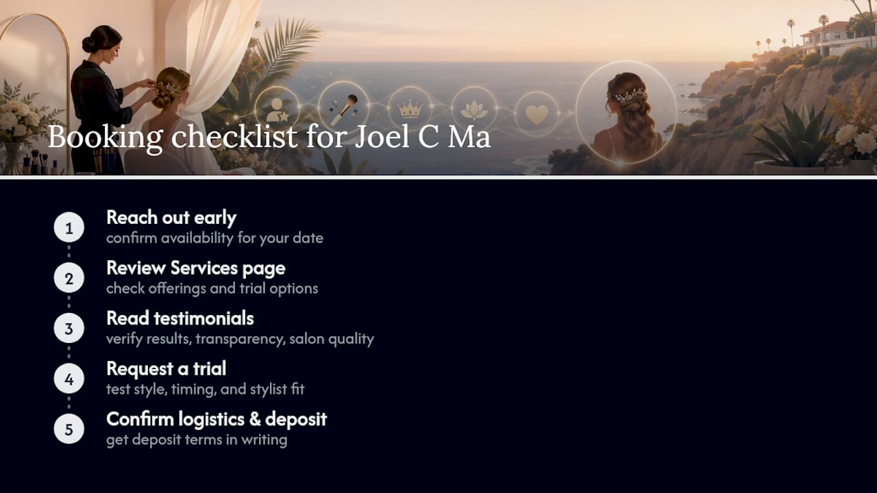 Why Joel C Ma Hair Studio Fits Weddings and Events in La Jolla — overview diagram