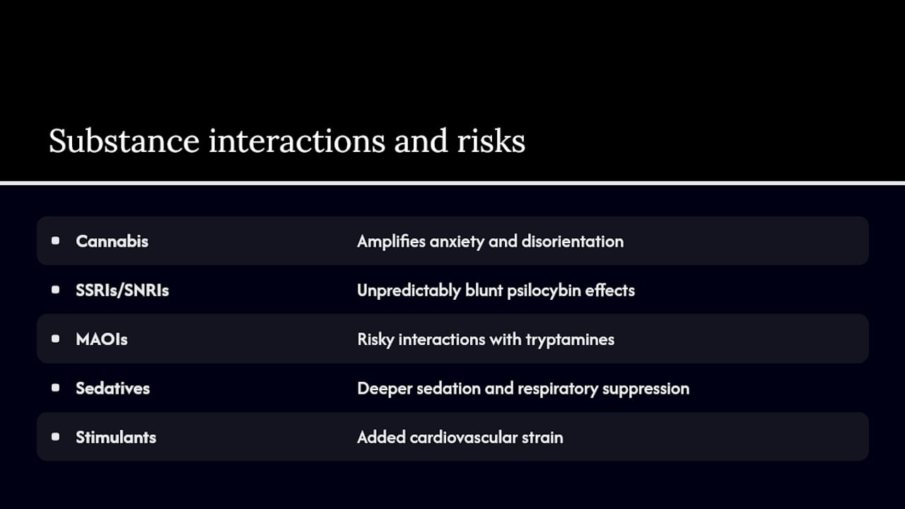 Interaction risks across substances and medications