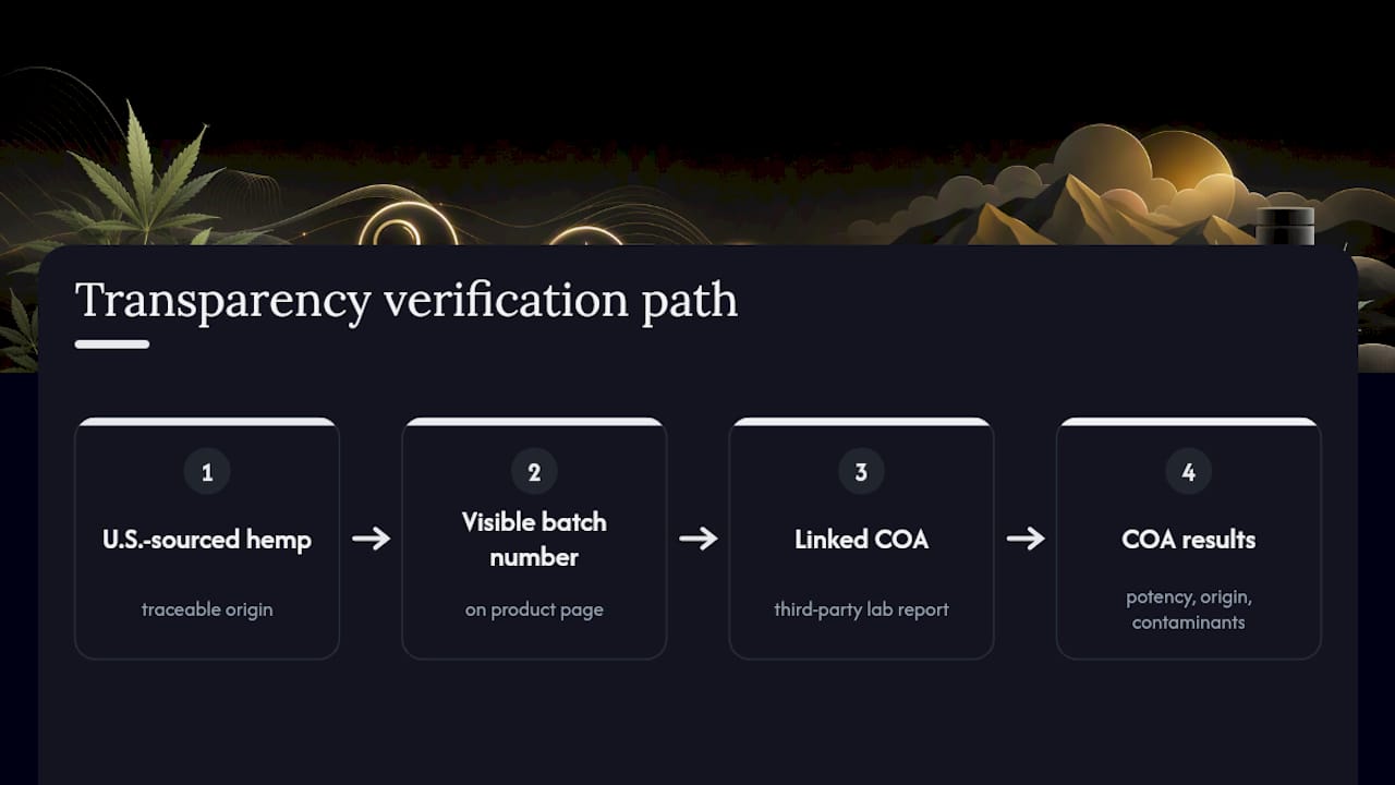 Hemp testing and batch verification pathway